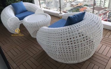 Bàn ghế giả mây QD-2025