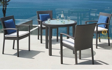 Bàn ghế giả mây QD-2040