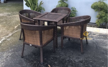Bàn ghế giả mây QD-2049