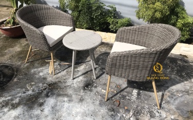 Bàn ghế giả mây QD-2078