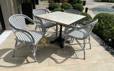Bàn ghế giả mây QD-2086