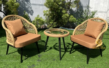 Bàn ghế giả mây QD-309
