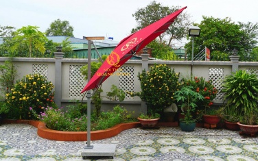 Dù nghiêng lệch tâm vuông 2.5 mét