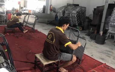 công ty nhận gia công, sửa chữa và đan lại ghế giả mây