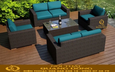 Top sofa giả mây hiện đại cho biệt thự và sân vườn