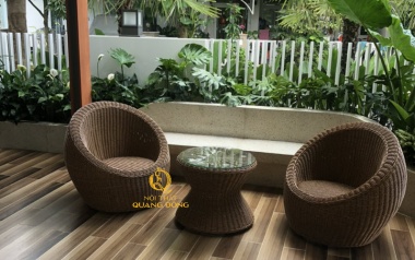 Ưu điểm ghế giả mây trong thiết kế nội thất hiện đại