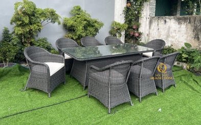 Bàn ghế giả mây QD-2091