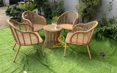 Bàn ghế giả mây QD-2097