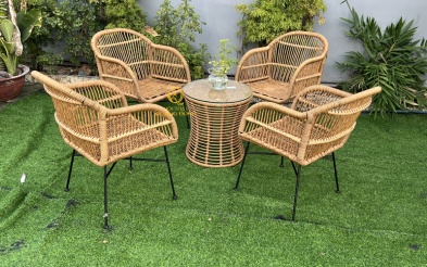 Bàn ghế giả mây QD-2098