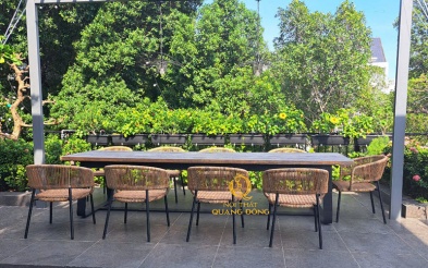 Bàn ghế giả mây QD-2103