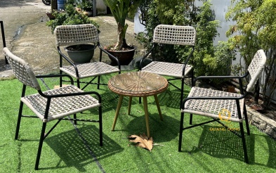 Bàn ghế giả mây QD-2105