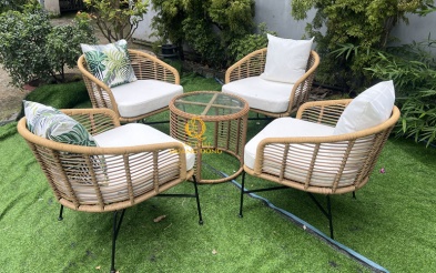 Bàn ghế giả mây QD-2116