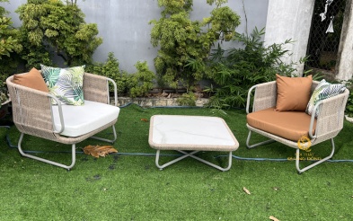 Bàn ghế giả mây QD-2118