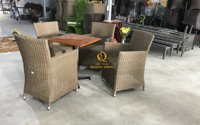 Bàn ghế giả mây QD-273