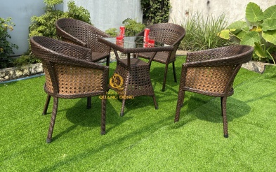 Bàn ghế giả mây QD-274