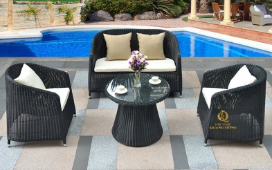 Bàn ghế giả mây QD-276