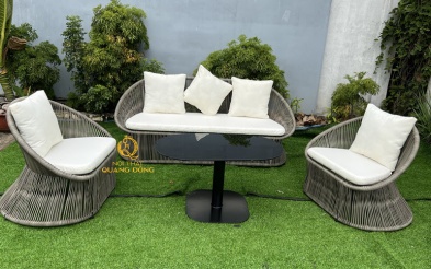 Bàn ghế giả mây QD-277