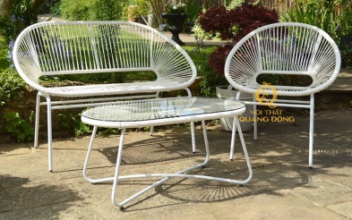 Bàn ghế giả mây QD-287