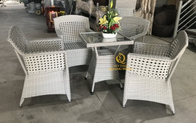 Bàn ghế giả mây QD-303