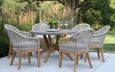 Bàn ghế giả mây QD-310