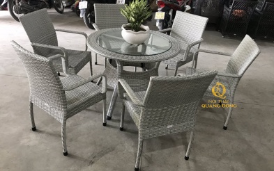 Bàn ghế giả mây QD-314