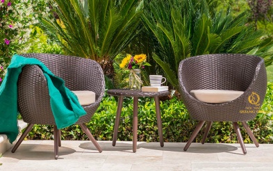 Bàn ghế giả mây QD-334