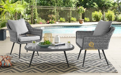 Bàn ghế giả mây QD-336