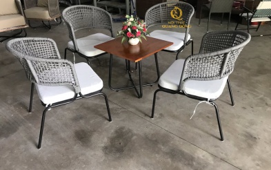 Bàn ghế giả mây QD-338