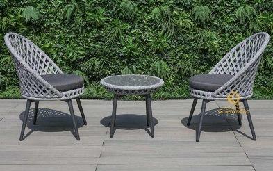 Bàn ghế giả mây QD-341