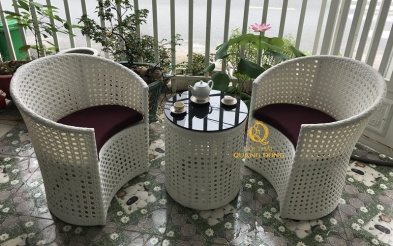 Bàn ghế giả mây QD-344