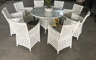 Bàn ghế giả mây QD-357