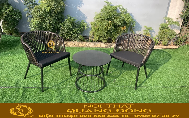 Bàn ghế giả mây QD-331