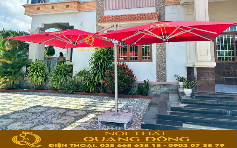 Dù lệch tâm đôi vuông 2.5 mét