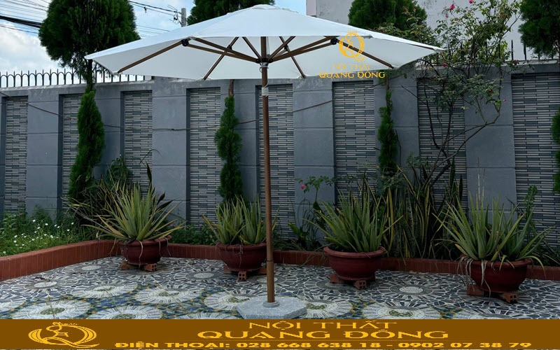 Dù đúng tâm 2.9 mét giả gỗ