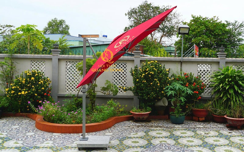 Dù nghiêng lệch tâm vuông 2.5 mét