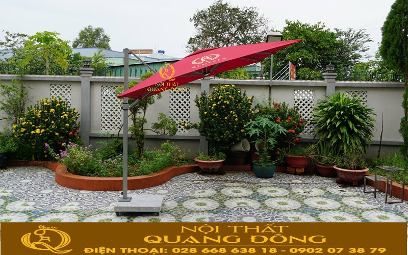 Dù nghiêng lệch tâm vuông 2.5 mét