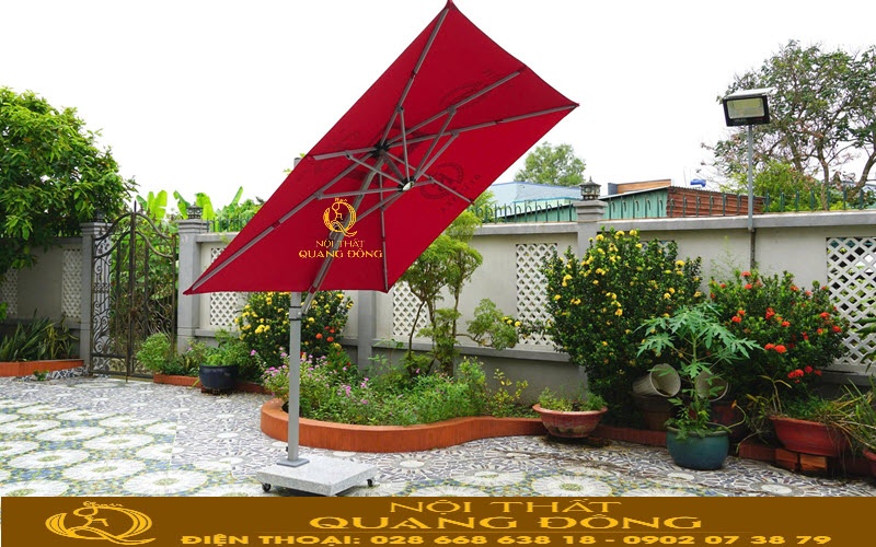 Dù nghiêng lệch tâm vuông 2.5 mét