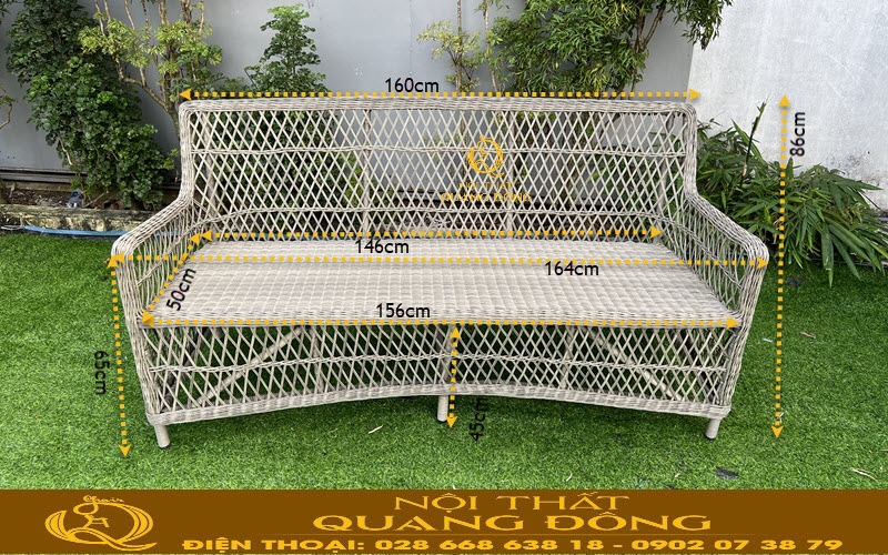 Sofa giả mây QD-747