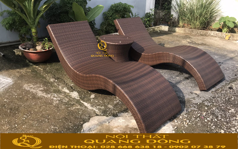 Ghế nằm hồ bơi QD-1251 mẫu ghế nằm tắm nắng đẹp và chất lượng