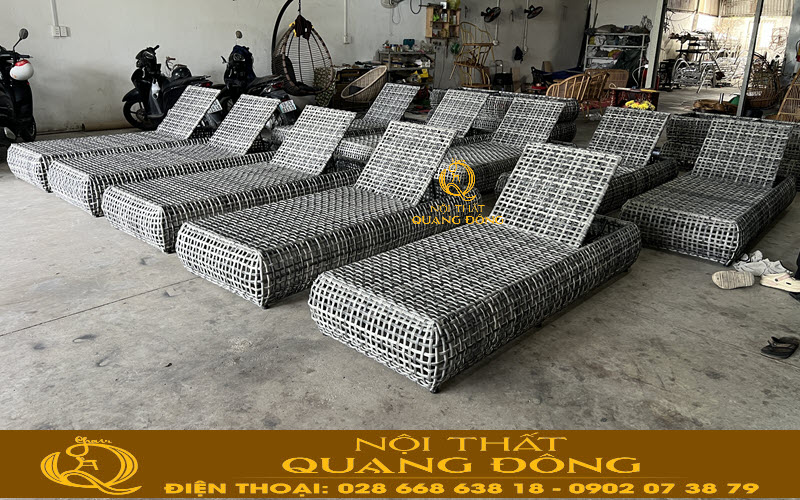 Ghế nằm hồ bơi QD-1281 thiết kế tinh tế,  hiện đại