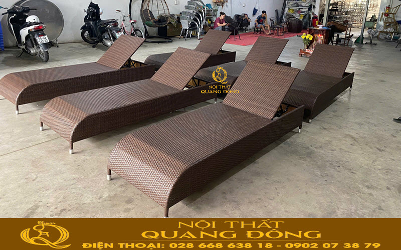 Ghế hồ bơi QD-1277 được sản xuất tại Nội Thất Quang Đông