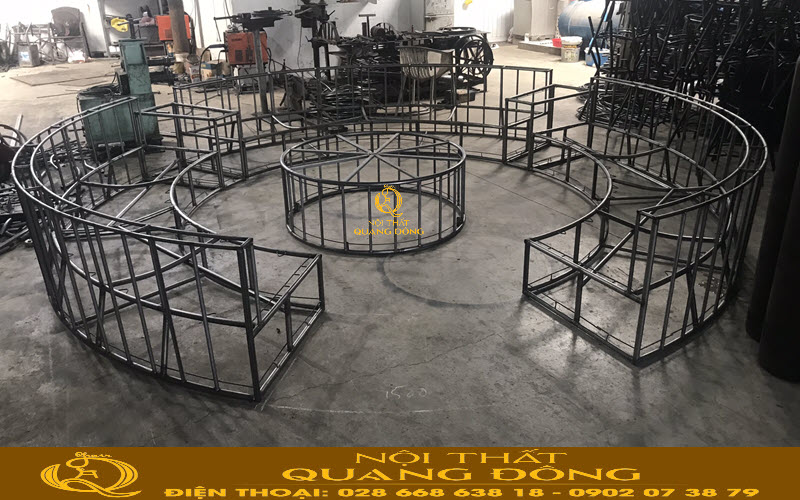 Khung inox sơn tĩnh điện hạn chế trinh trạng rỉ sét