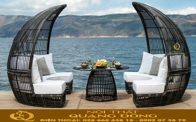 Mẫu sofa dáng mái vòm,, mái che mới lạ độc đáo 