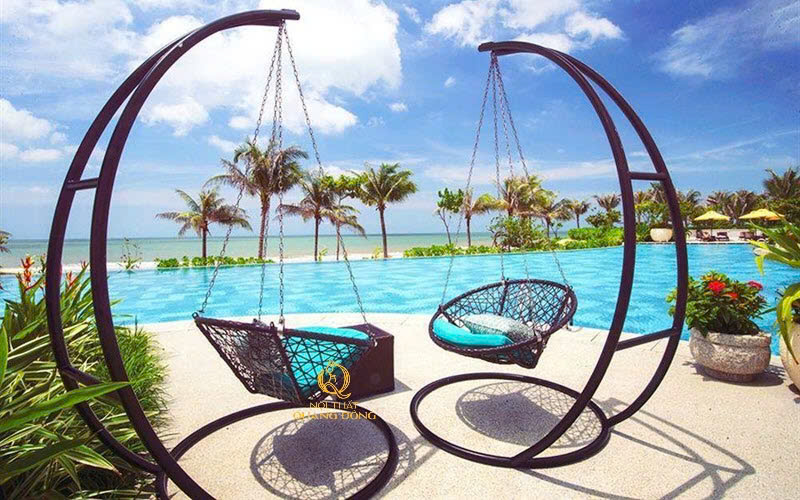 Xích đu nhự giả mây QD-426 thiết kế hình nón độc đáo