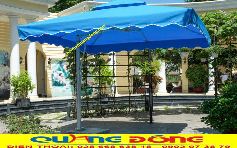 mẫu dù lệch tâm vuông tại nội thất quang đông