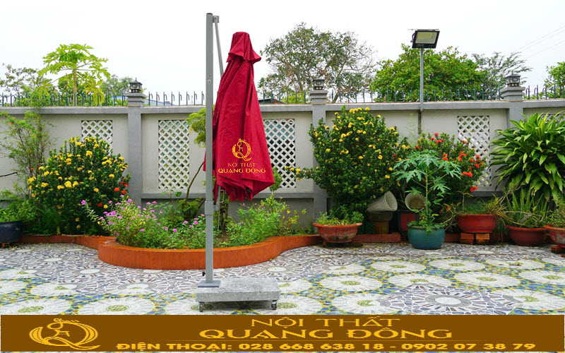 Dù lệch tâm vuống với thiết kế cơ chế đóng mở linh hoạt