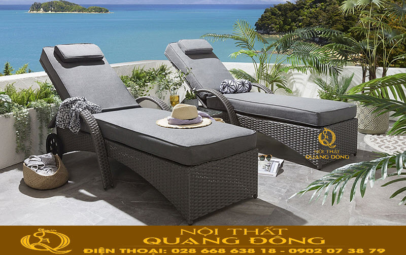 Ghế hồ bơi chống nắng, mưa